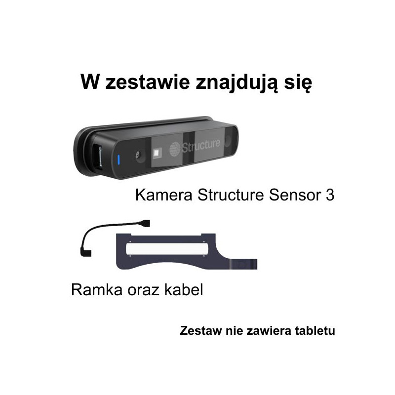 Structure Sensor 3 zawartość zestawu