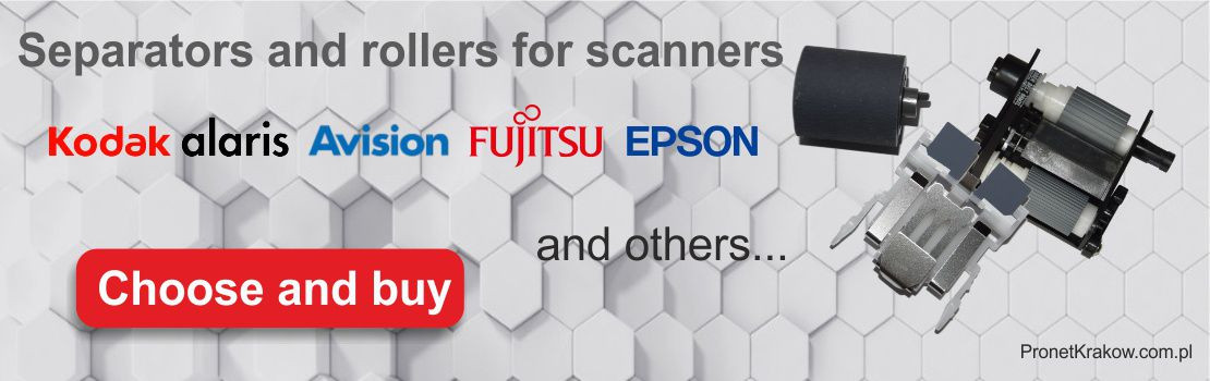 Separators and rollers for Kodak Avision Fujitsu Epson scanners 
